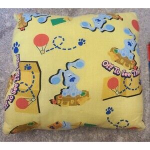 Handmade Blue's Clues Small Pillow Vintage